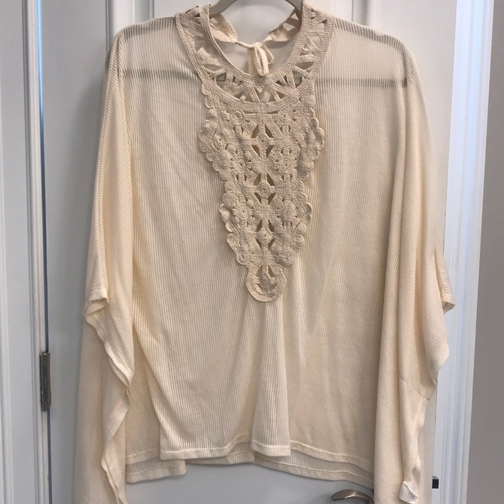 Poncho open back top
